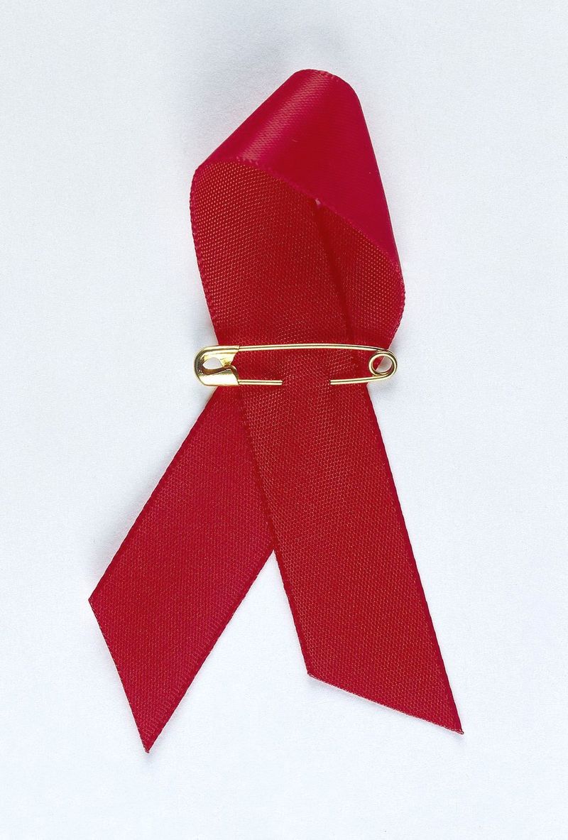 HIV red ribbon