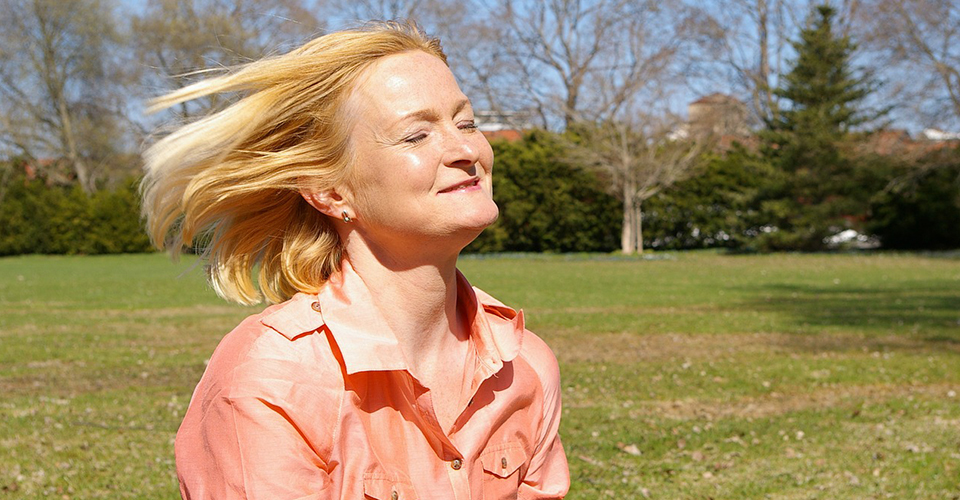 Woman Smiling Sunny woman smiling sunny